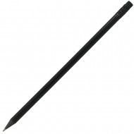 Grafitni svinčnik z radirko, črn 