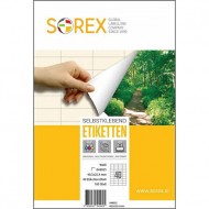 Etikete Sorex 48,5 x 25,4 mm, 100/1