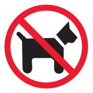 Nalepka – Prepovedano za pse