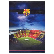 Zvezek s špiralo A5 mali karo, trde platnice, FC Barcelona